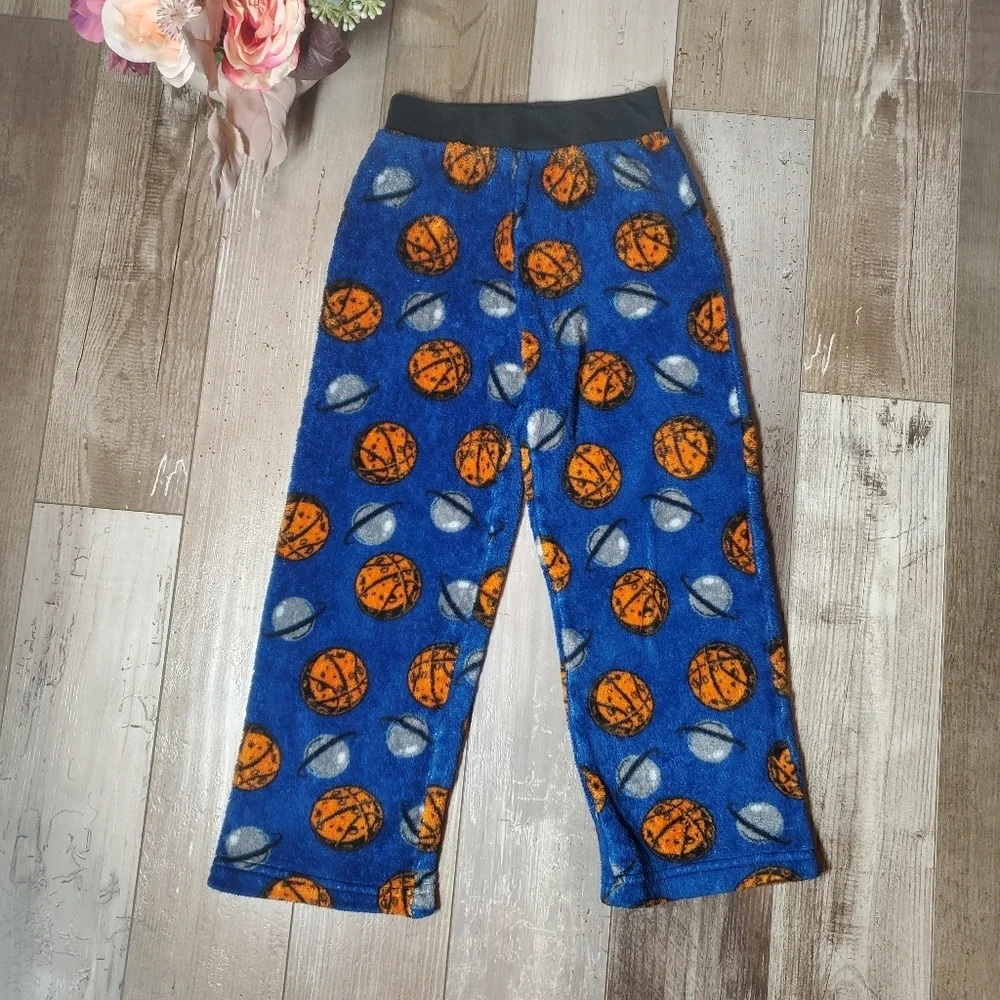 Wonder Nation Blue Orange and Gray Soft Space PJ Pajama Sleepwear Bottoms Pants